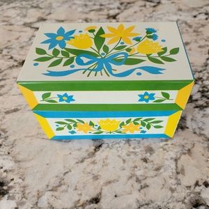 Vintage Floral Syndicate Mfg Co Recipe Tin